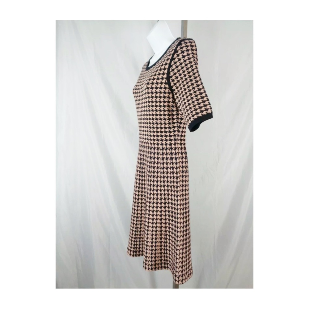 Ann Taylor Houndstooth Dress Sz M - Picture 3 of 8